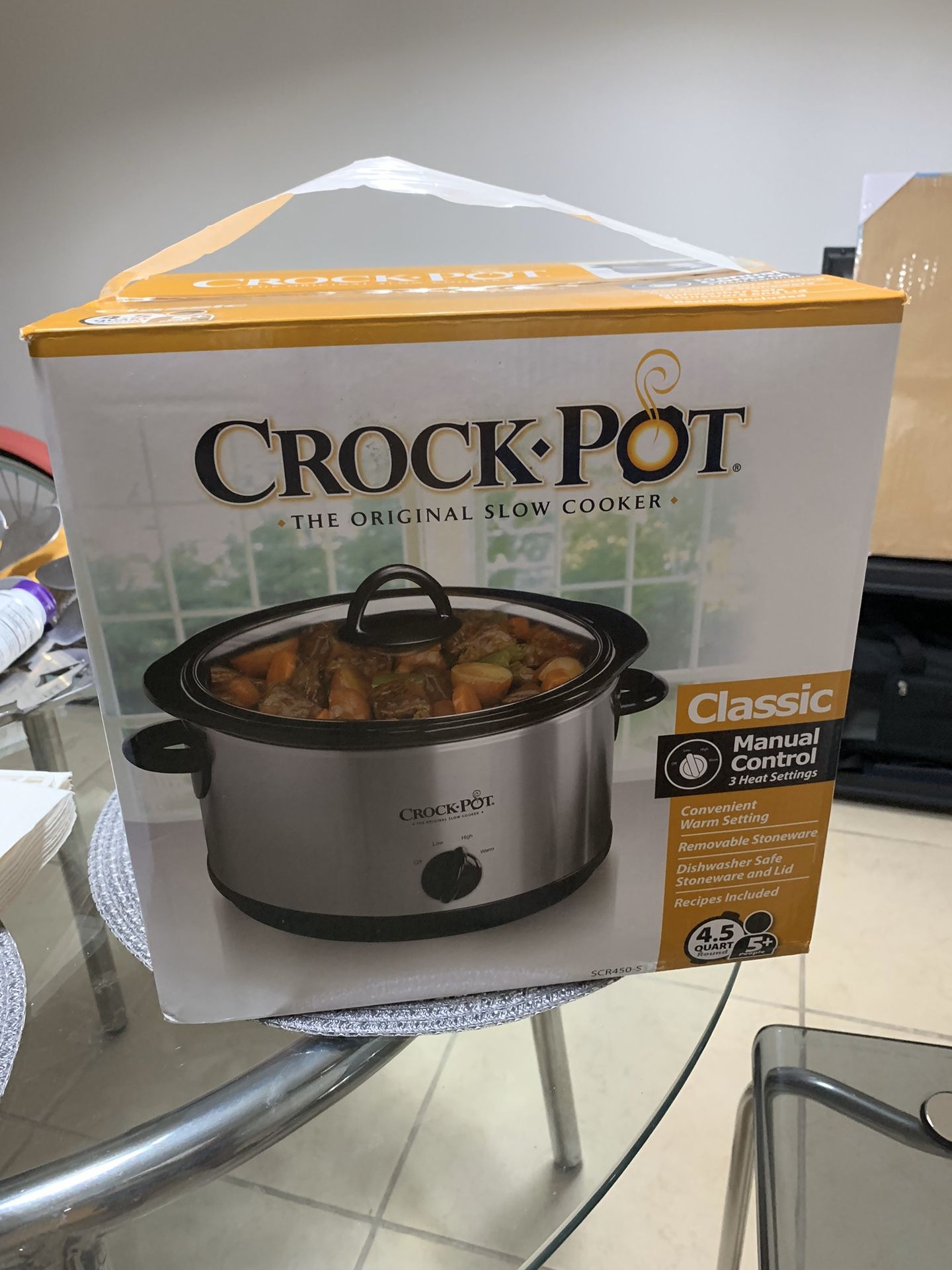 CROCK POT SLOW COOKER 4.5 QUARTER