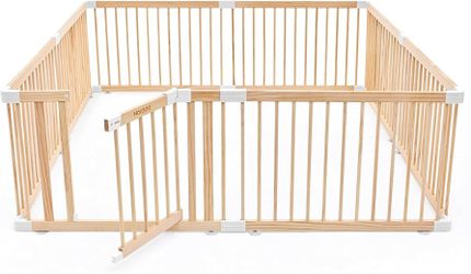 HARPPA Grovi Wooden Playpen, Play Yard, Playpen for Babies and Toddlers
