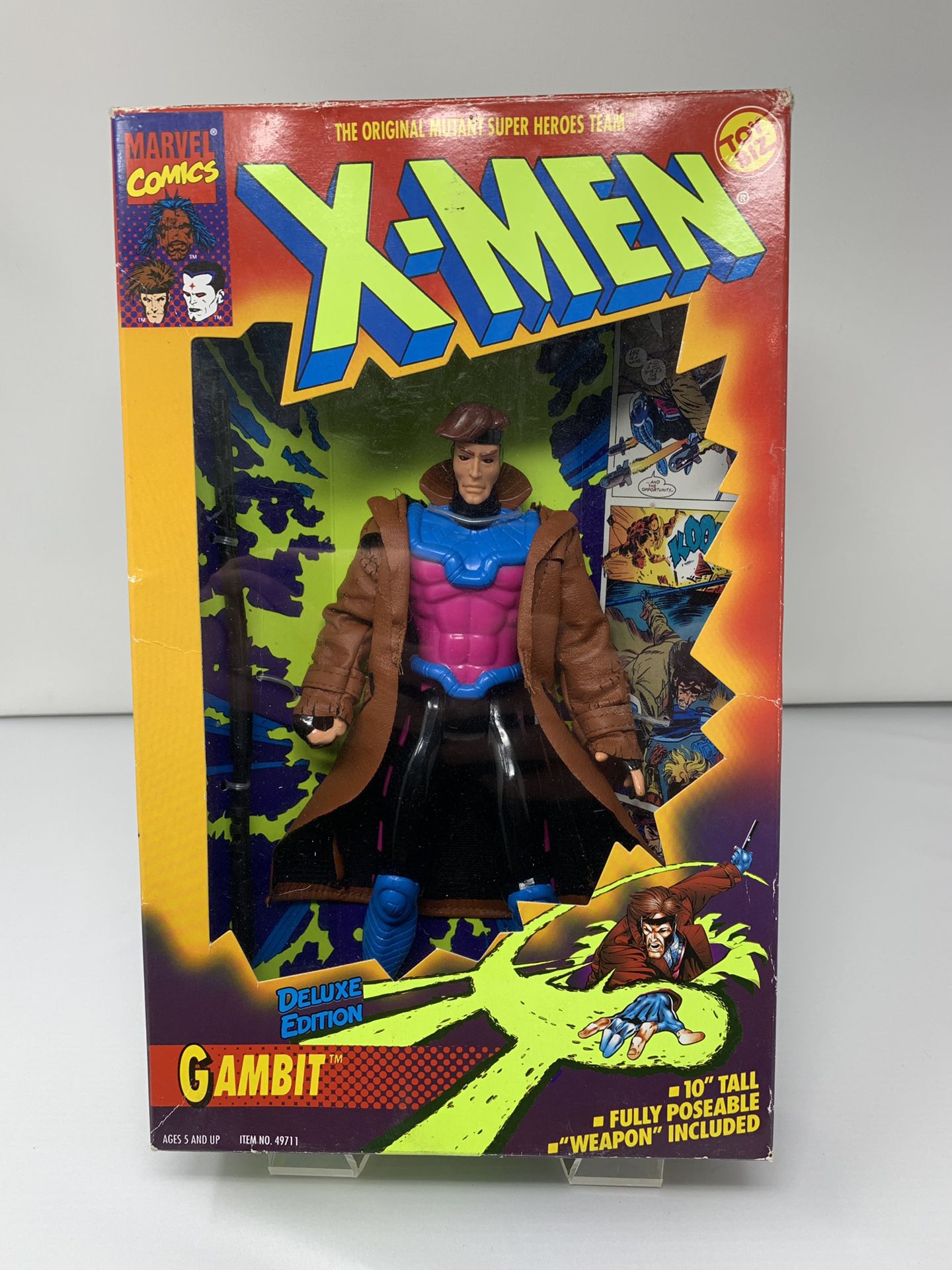 Vintage 10 inch Marvel’s Gambit of The X-Men Figure (Brand New)
