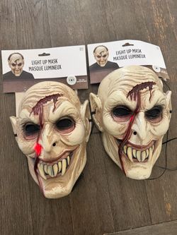 2 Light-Up Scary Halloween Masks – $20 for Both