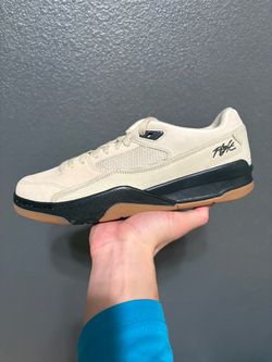 Size 10.5 - Nike Jordan Flight Court Beige Rattan Gum Sneakers