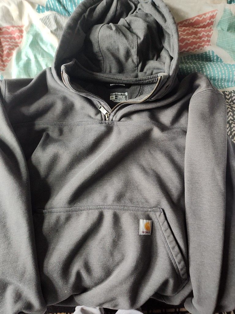 Mens Carhartt Heavyweight Rain Defender Hooded Sweatshirt