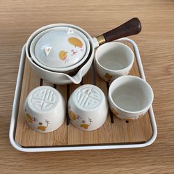 Ceramic tea Set (lucky Cat) - $35