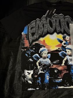 Mixed Emotion Graphic T-Shirt Black