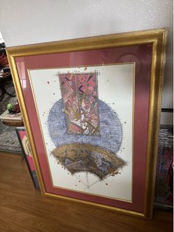 WILLIAM GATEWOOD (AMERICAN, 1(contact info removed)) "SPRING KITE" SCREENPRINT