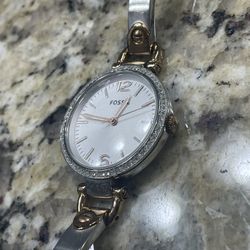Fossil Georgia Two-Tone Watch