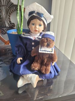 Collectible porcelain doll