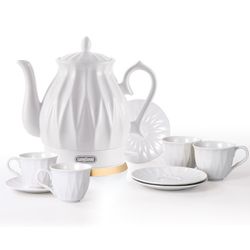 Ceramic Electric Kettle Set with Infuser