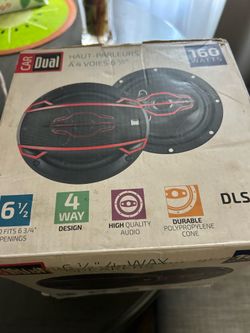 Dual Electronics DLS654 4-Way 6.5" Car Speakers.
