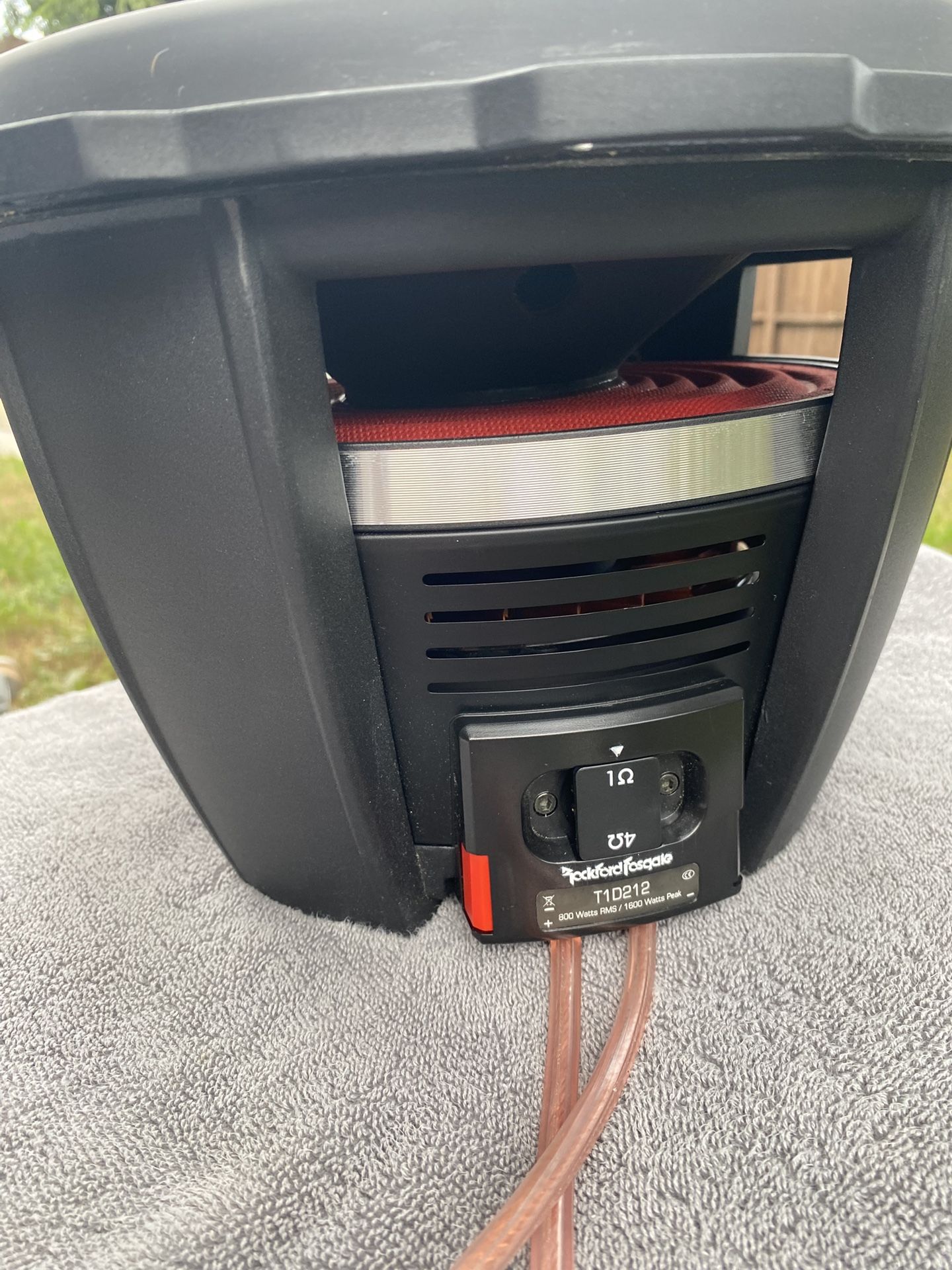 Rockford Fosgate W Max Power 12" T1 2-Ohm DVC Subwoofer 12 Inch Sub “like new”
