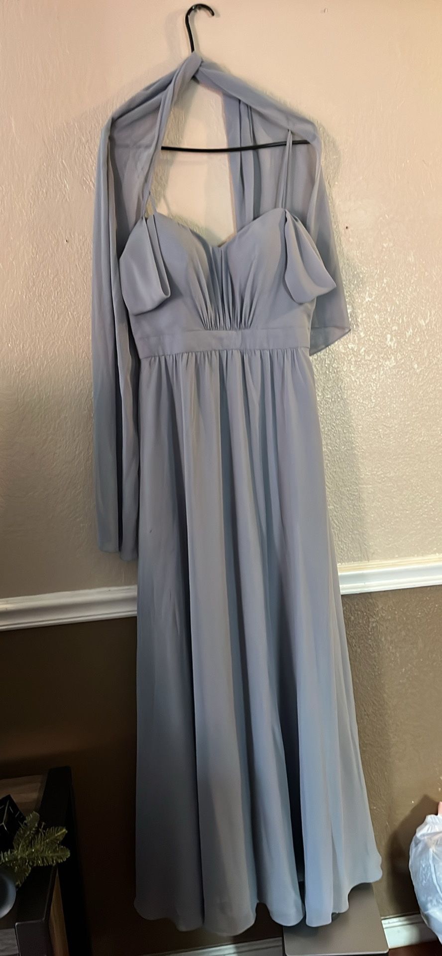 Bridesmaids Dress Dust Blue Kennedy Blue Size 8