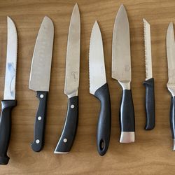 7 Stainless Kitchen Carving Knives