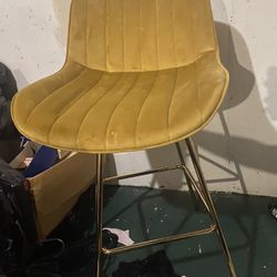 Mustard Bar Stool 