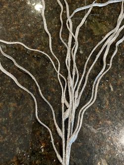 Silver Glitter Adjustable  Branch  Decor For Floral Decor Centerpiece Or Home Decor 
