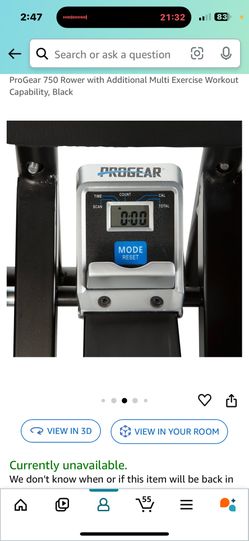 ProGear 750 Rower with Additional Multi Exercise Workout Capability Black for Sale in New York NY OfferUp