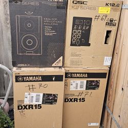 4 Powered Speakers 