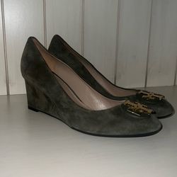Green Tory Burch Heels