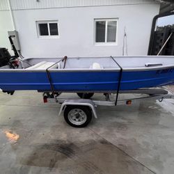 Aluminum Boat For Sale , Mercury 9.9 HP And Trailer 
