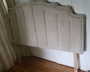 Queen velvet headboard