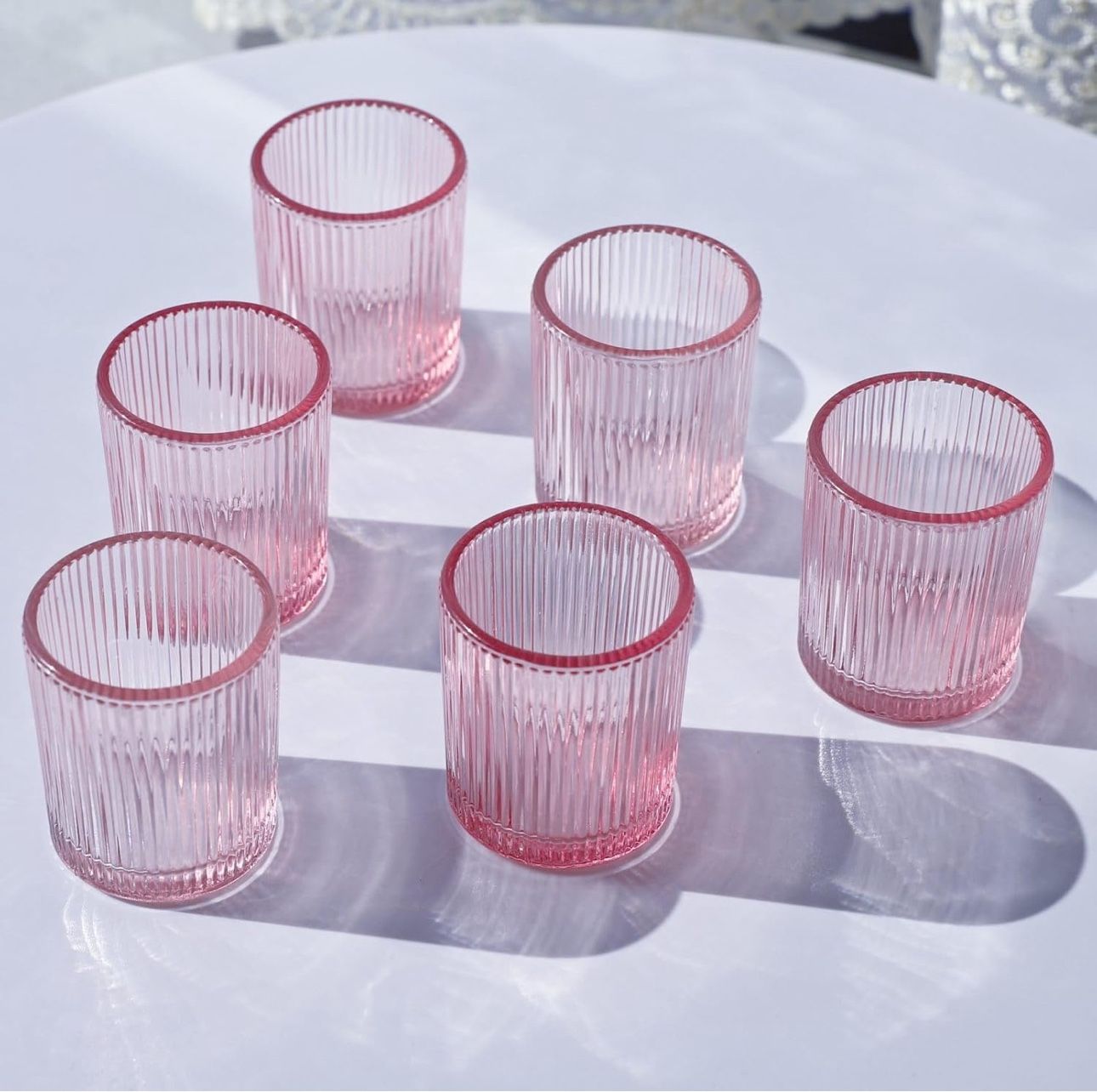 Set of 12 Volens Glass Candle Holders 