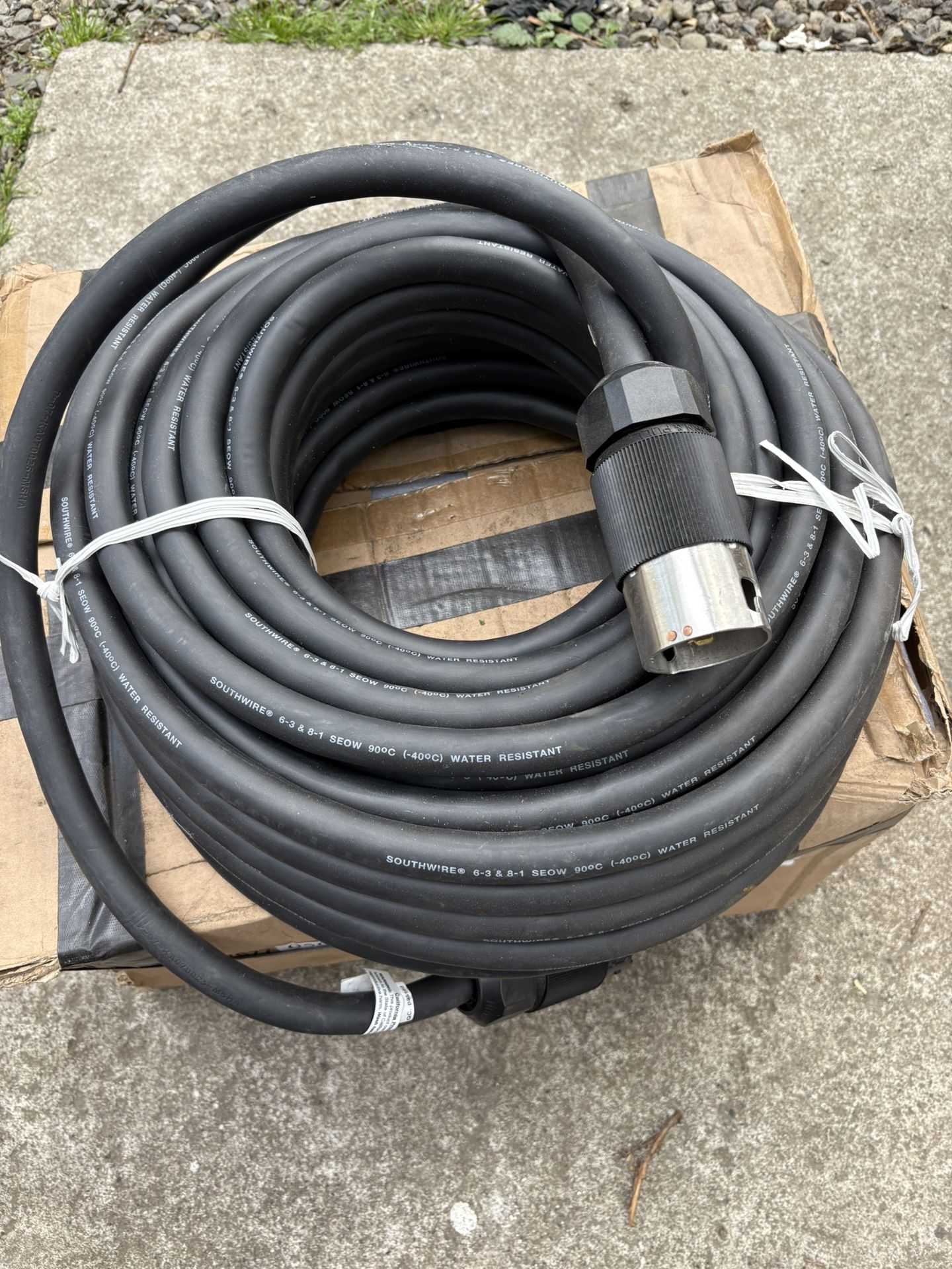 Temporary Distribution Center Box -100’ Power Supply Cord