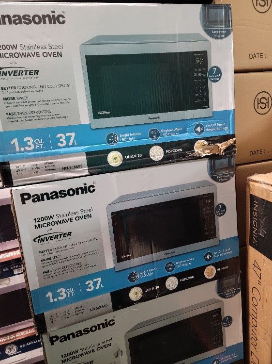🚨New Panasonic NN-SC668S 1.3CuFt Stainless Steel Countertop Microwave Oven