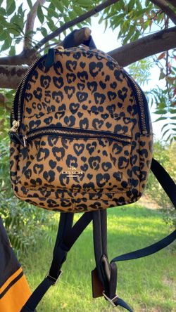 Coach Mini Charlie Backpack With Wild Heart Print
New