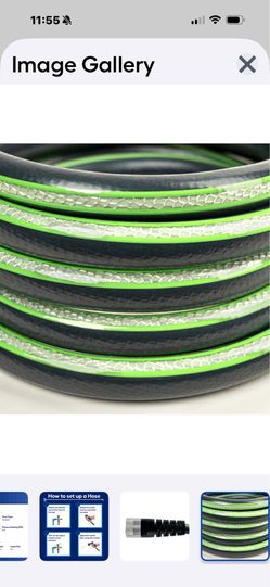 Zero-G Nxt 5/8-in x 50-ft Premium  -Duty Kink Free Hybrid polymer Gray Hose