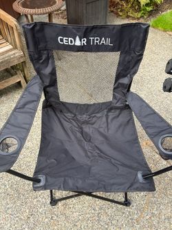 3 new camp chairs .