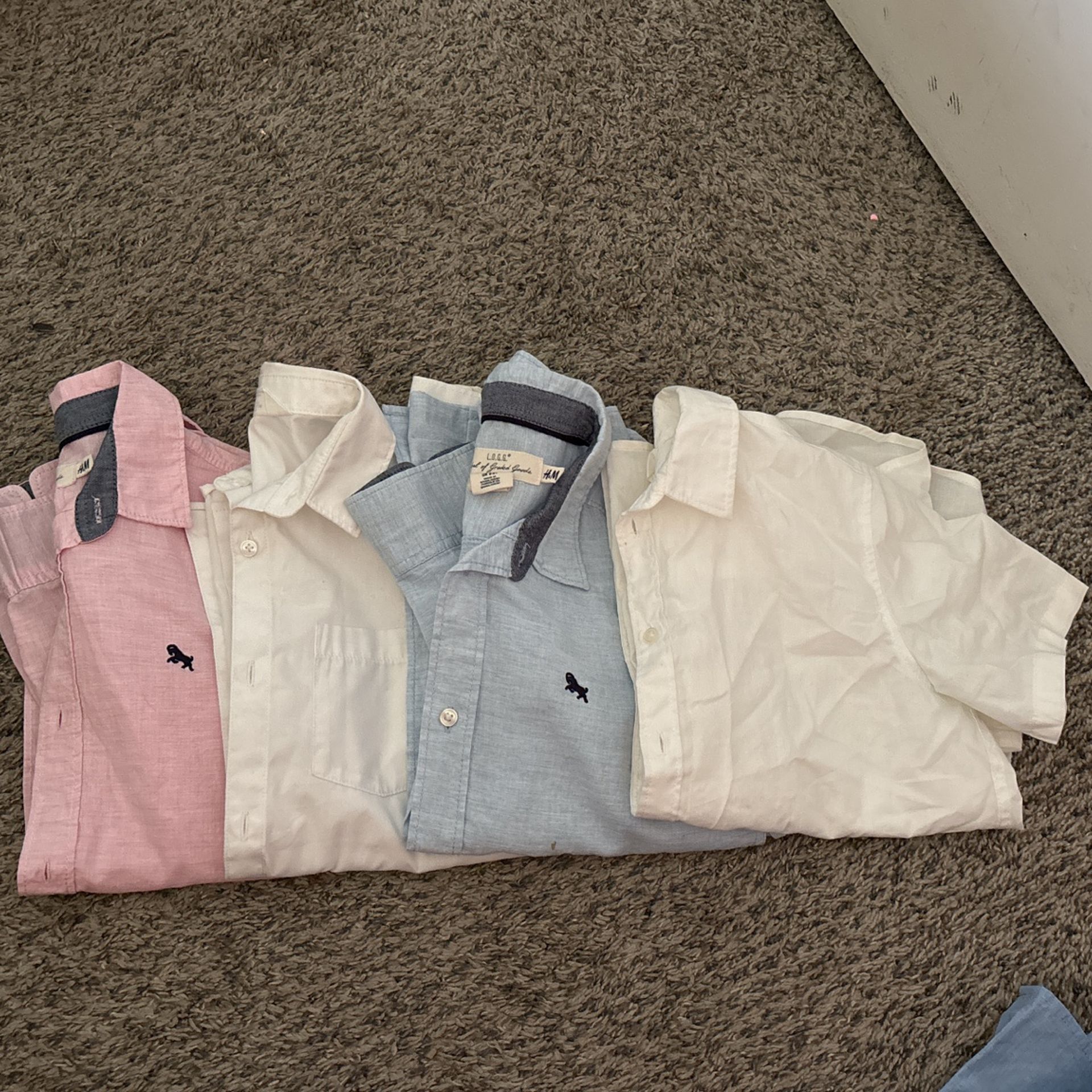 Boys H&M Dress Shirts 8-9 9-10