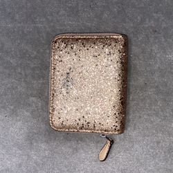 Boxed Small Zip Around Wallet With Star Glitter 