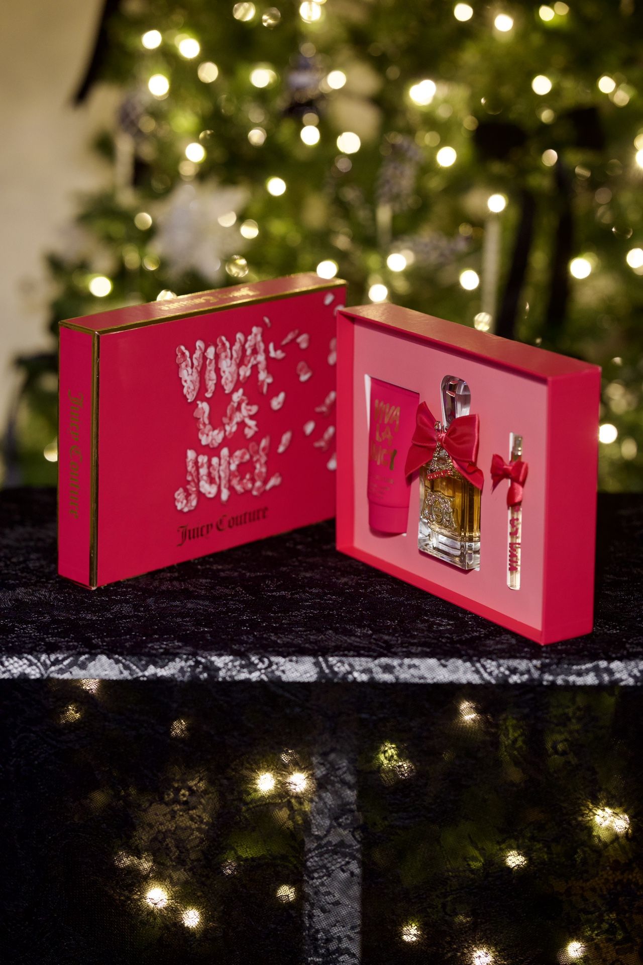β¨ NEW Viva La Juicy Gift Set β Full Size Perfume + Lotion + Travel Spray β¨