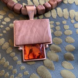 Jay King Sterling Silver Necklace With Rich Stones Jasper, Agate And Amber . Perfect Gift 