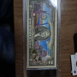 Colorized State Of Missouri 2 Dollar Note