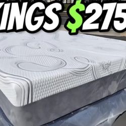 King Organic Hybrid Cool Gel Memory Foam Mattress!!