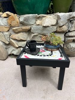 Cute small mosaic table