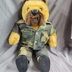 Vintage  US ARMY, GI Dog Plush, 22" Tall