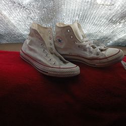 White Higtop Converses