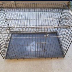 Foldable Metal Wire Dog Crate Good Condition