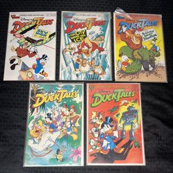 Lot of 5 Double Size Disney Duck Tales Comics