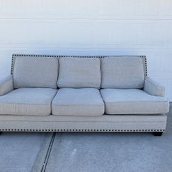 White/ Beige Couch // Free Delivery 