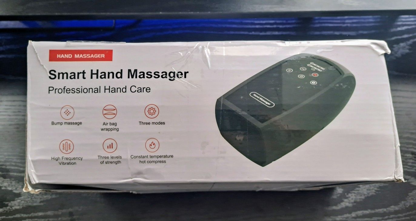 Cordless Smart Hand Massager With Heat And Compression Open Box New
