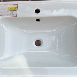 New Never Used Bathroom Porcelain Sink