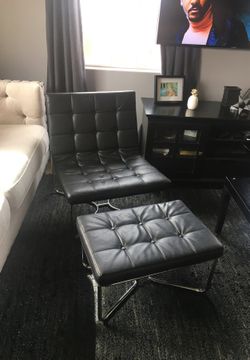 Chair and ottoman