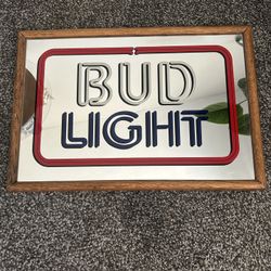 Bud Light Mirror Sign