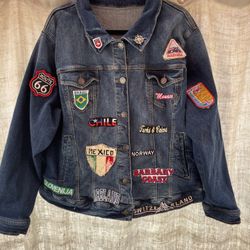 Denim Patchwork Jacket