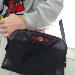 Authentic Vintage Gucci GG Monogram Micro Guccissima Ophidia Shoulder Bag