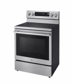30 in., 6.3 cu. ft. Smart Wi-Fi True Convection Insta View 5-Burner Electric Oven w/ Air Fry Printproof Stainless Steel