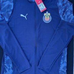 PUMA Chivas Men's Full-Zip Soccer Training Jacket
