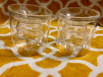 Star Wars Stormtrooper Helmet Face Glass Cups Set of 2